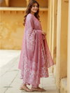 Pink Colour Rayon Printed Kurti With Pant Dupatta Wholesale In India Aaradhna 2059
